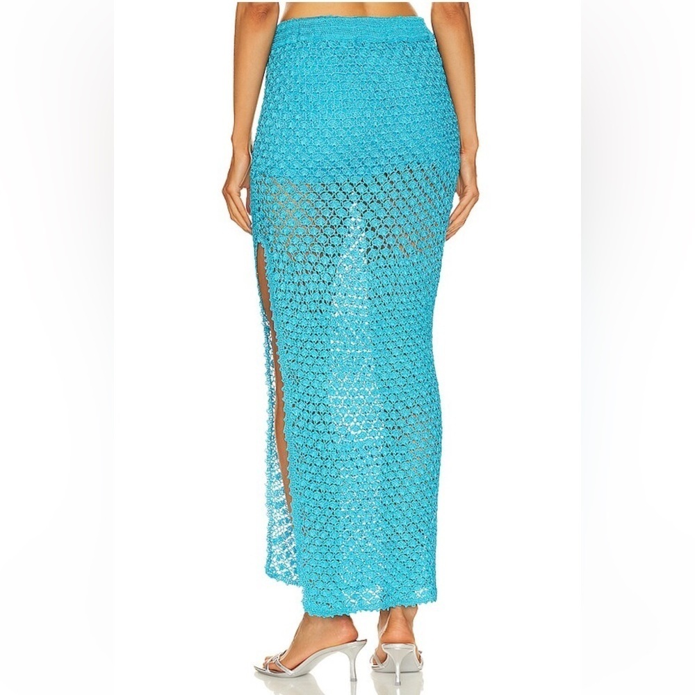 NWT SER.O.YA Sandy Crochet Skirt in Turquoise - Picture 8 of 8